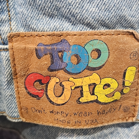 Vintage Too Cute Disney Jean Jacket Western Theme - Picture 9 of 12